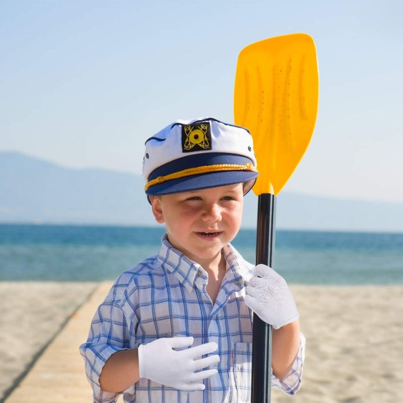 Yiphates قفازات بيضاء 6 أزواج للرجال والنساء لعيد الهالوين قفازات قطنية لملابس التنكر لحفلات الهالوين والموكب - Image 5